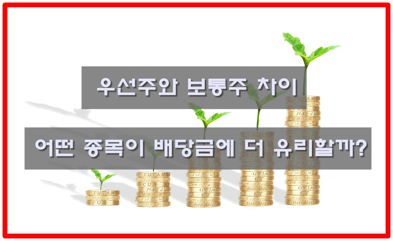  우선주와 보통주 차이 | 어떤 종목이 배당금에 더 유리할까?