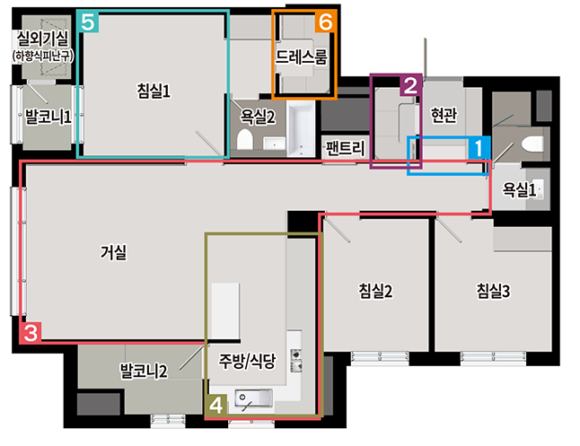 김해 구산 푸르지오 파르테르 84D