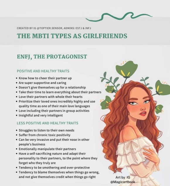  재미로 보는 MBTI - 성격유형별 여자친구 특성,ENFJ