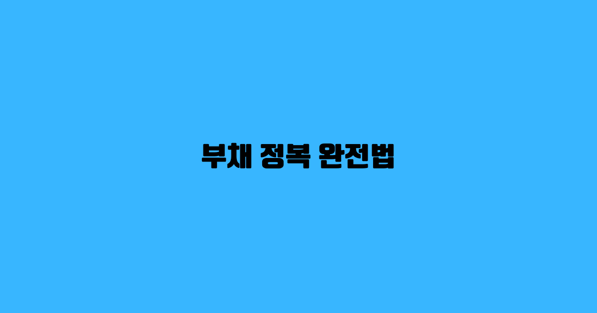 부채 정복 완전법
