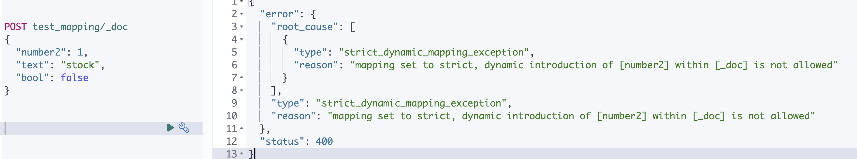 [ElasticSearch] 인덱스 mapping / dynamic strict