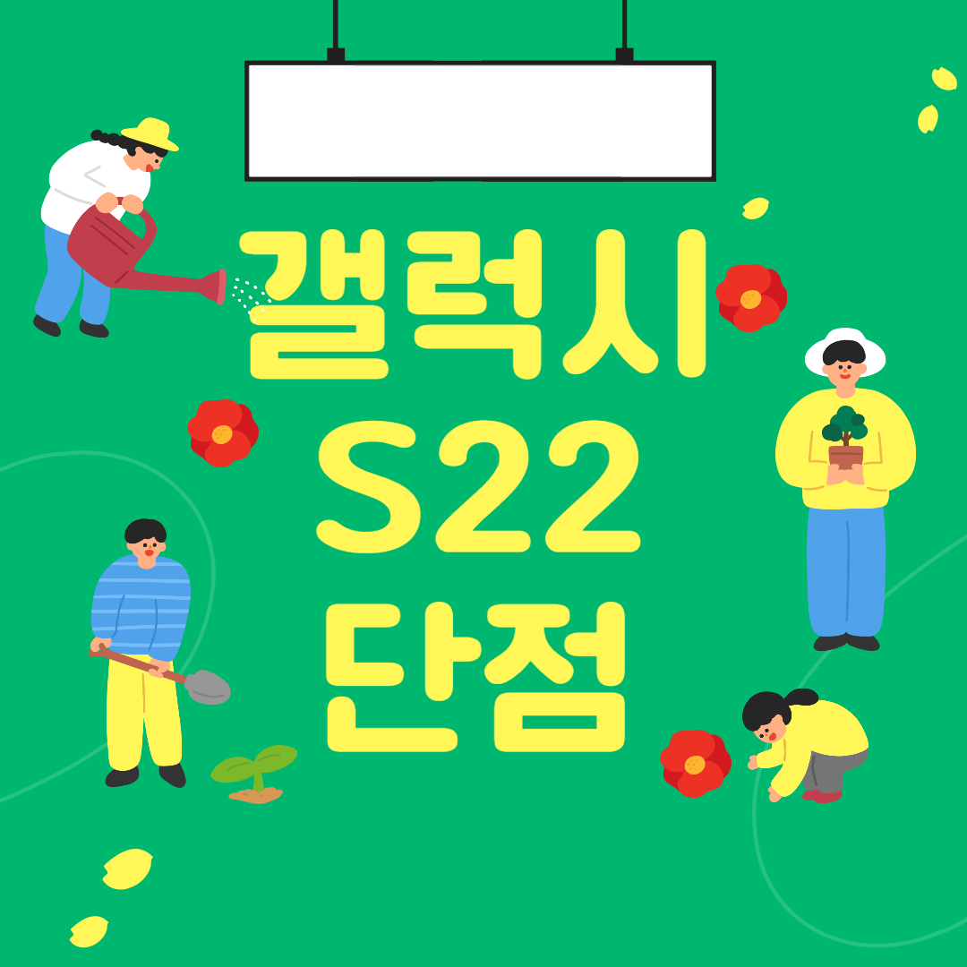  갤럭시s22 시리즈 단점 모아보기  (진동, 사진 플리커, USB 불만족)