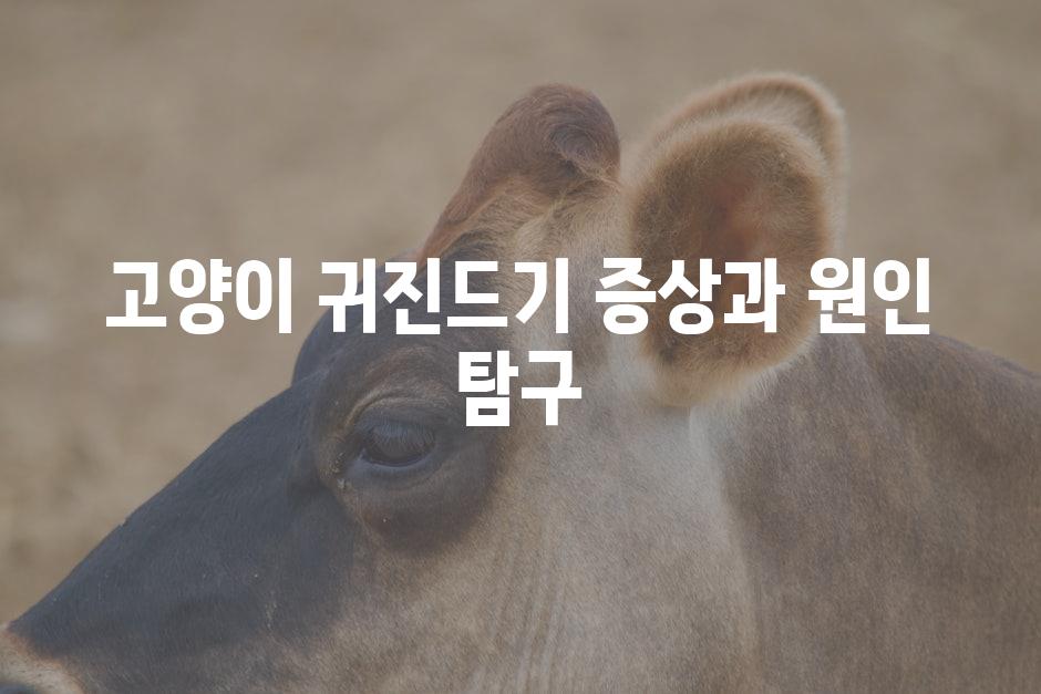 고양이 귀진드기 증상과 원인 탐구