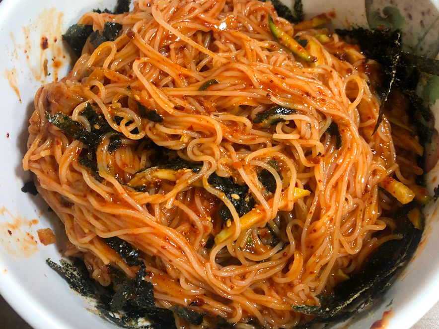 생활의달인 은둔식달 40년 비빔국수 메뉴 사진
