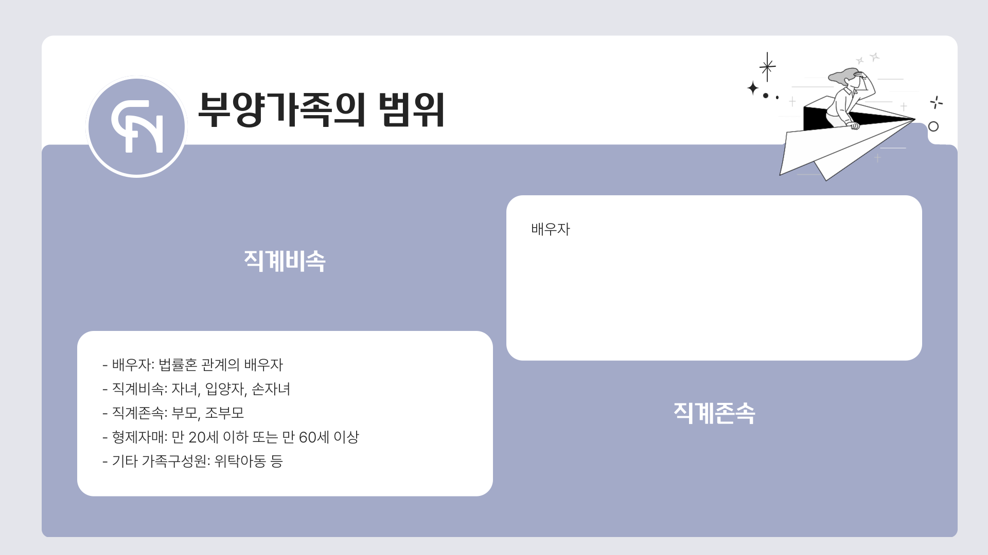 연말정산 부양가족의 범위