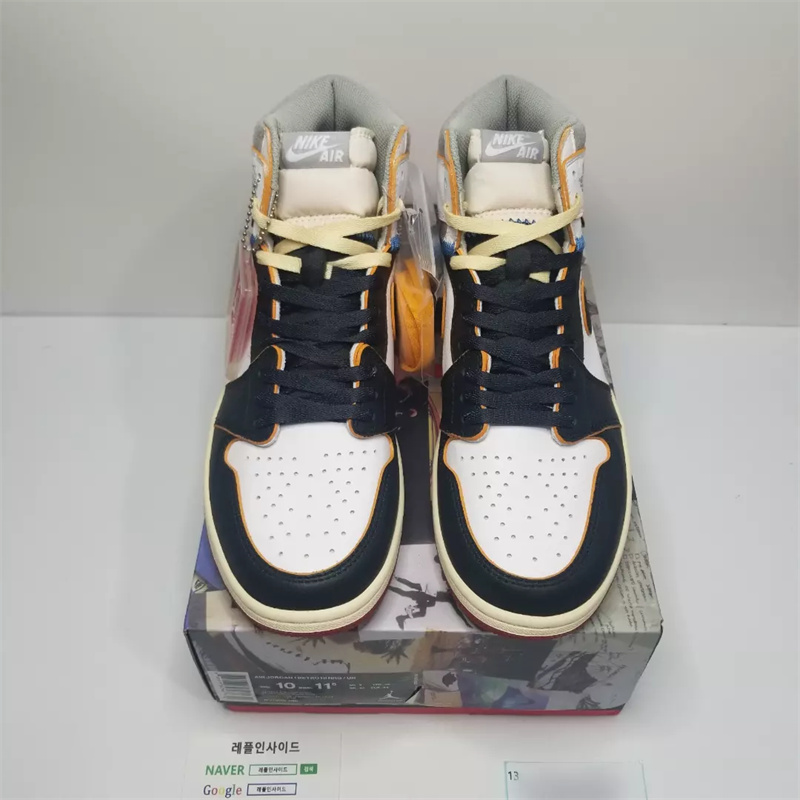 [AIR JORDAN] 에어조던1 X 유니온 블랙토 BV1300-106 남성용 (X공장)
