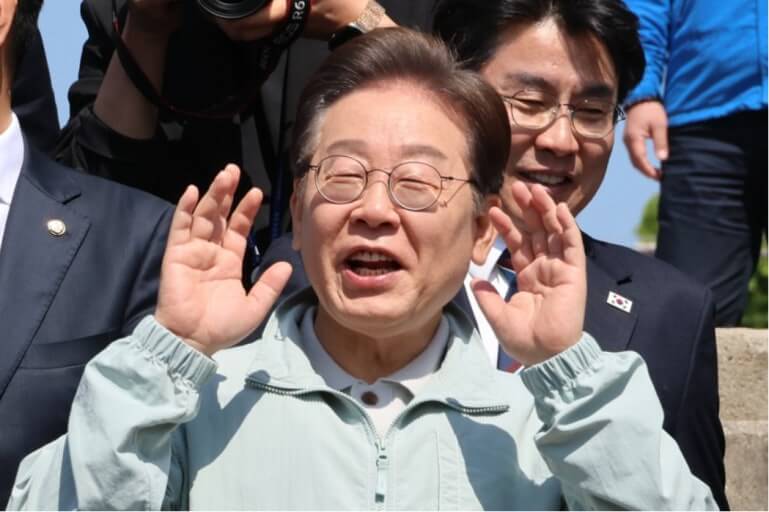 민주당 이재명 대선후보, 경북 영주·예천 방문