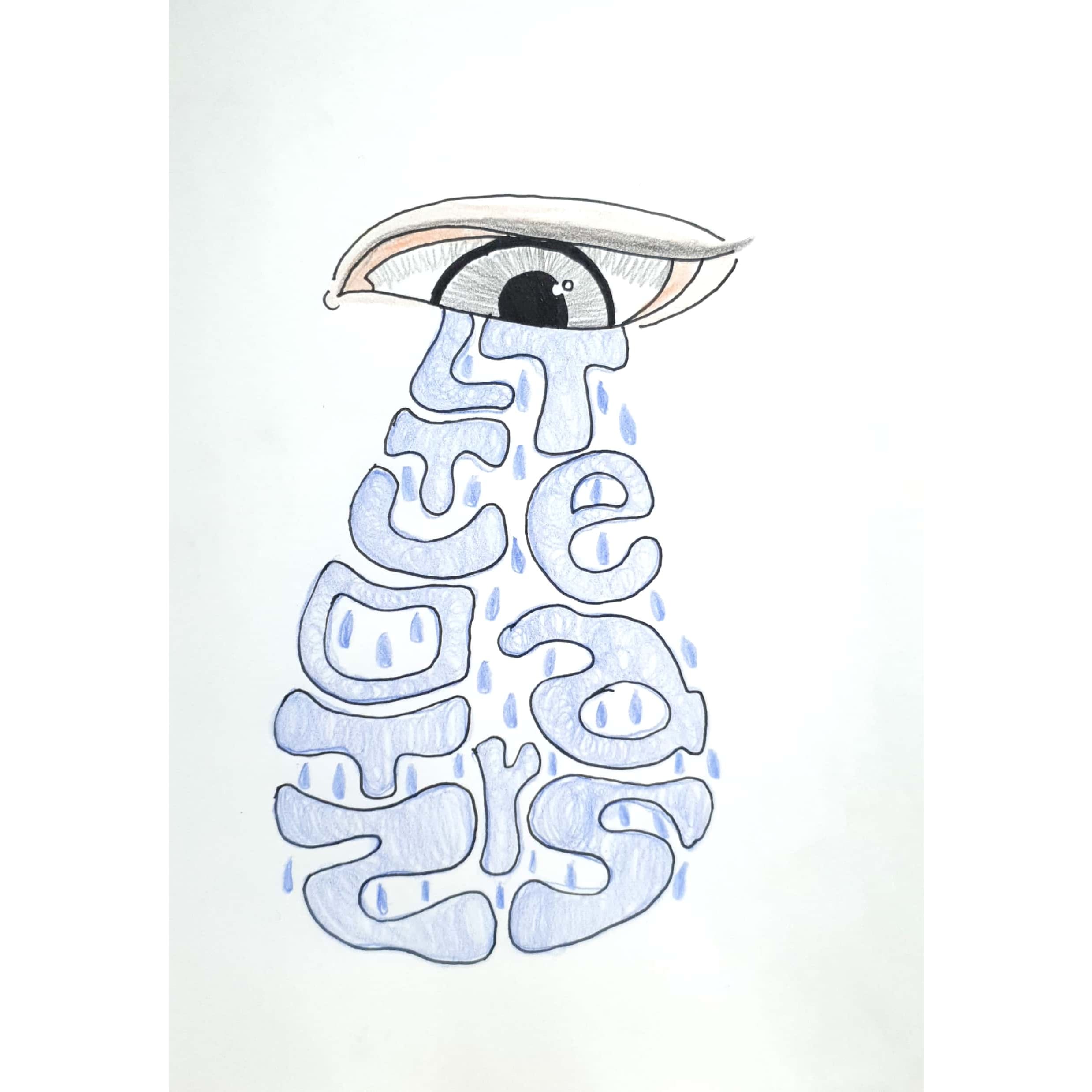  눈물 : Tears / 일러스트 그림 드로잉 / 눈 그리기
