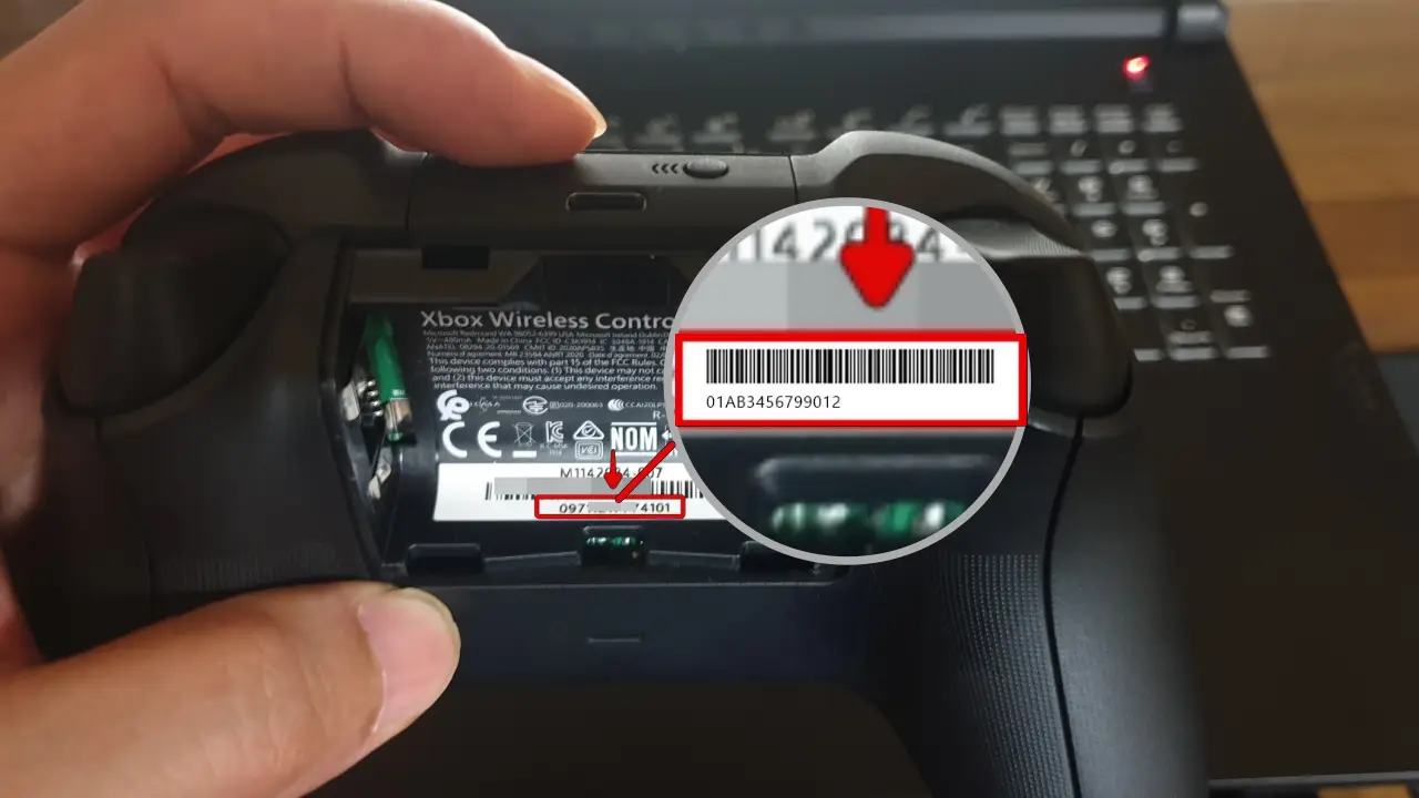 xbox 컨드롤러 시리얼 넘버