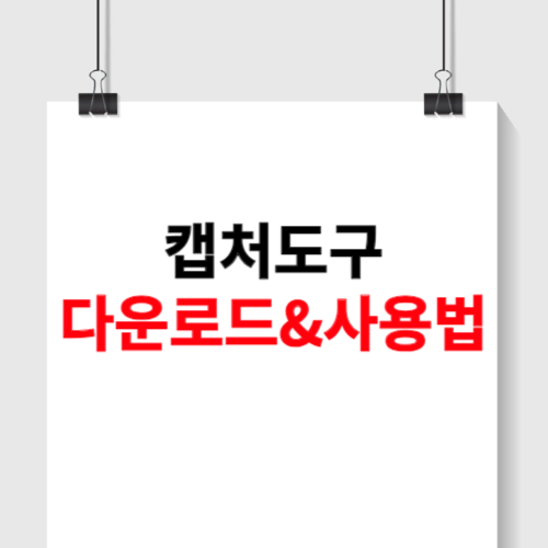 캡처도구 다운로드