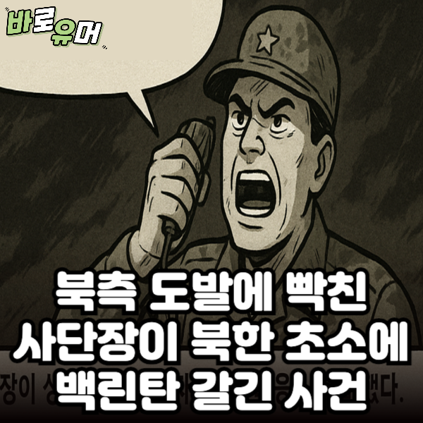 북측 도발에 사단장이 북한초소로 백린탄 갈긴 사건