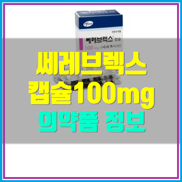  쎄레브렉스 캡슐 100mg 효능 부작용 정보