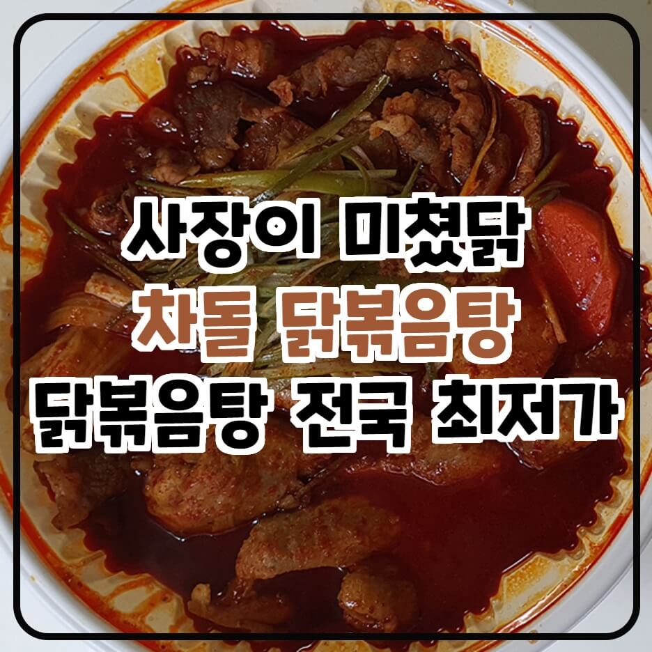 [닭볶음탕 맛난곳] 사장이 미쳤닭 '차돌 닭볶음탕'