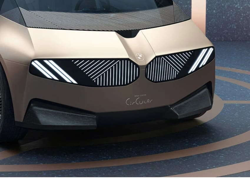 탄소 배출 저감 BMW의 100% 원형 자동차 VIDEO: Form follows CO2 footprint for design of BMW i vision circular electric car