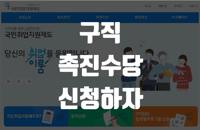  구직촉진수당 신청하고 300만원 지원받자