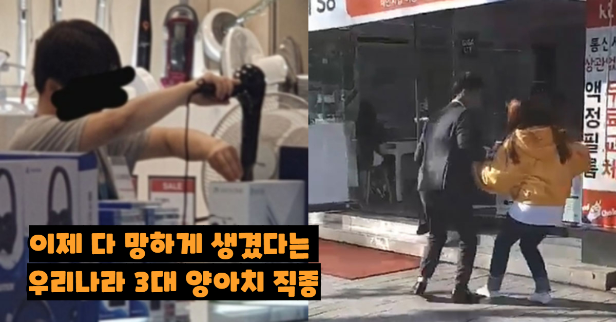  이제 다 망하게 생겼다는 우리나라 3대 양아ㅊl 직종