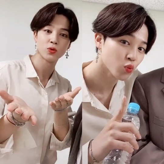  방탄소년단 지민 'Positive Energy' 틱톡 챌린지 톡톡 튀는 매력 '요정 비주얼'