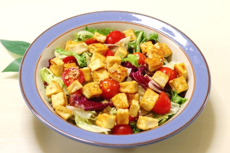 오리엔탈 드레싱 만들기 간단한 두부요리 두부샐러드 만드는 법 3