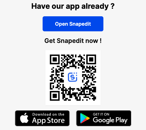SnapEdit-스마트폰-어플리케이션-설치-QR