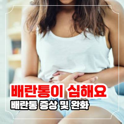 배란통이 심해요 배란통 증상 및 완화