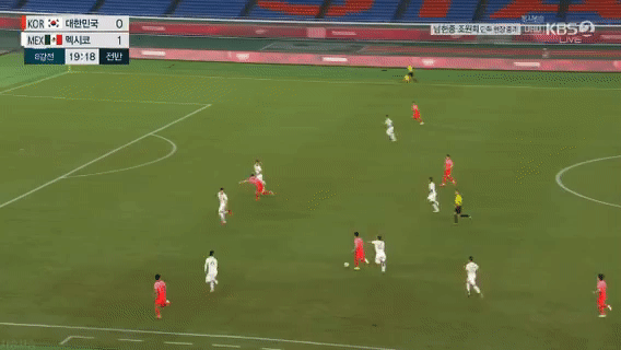  (도쿄 올림픽) 축구 멕시코전 이동경 황의조 골