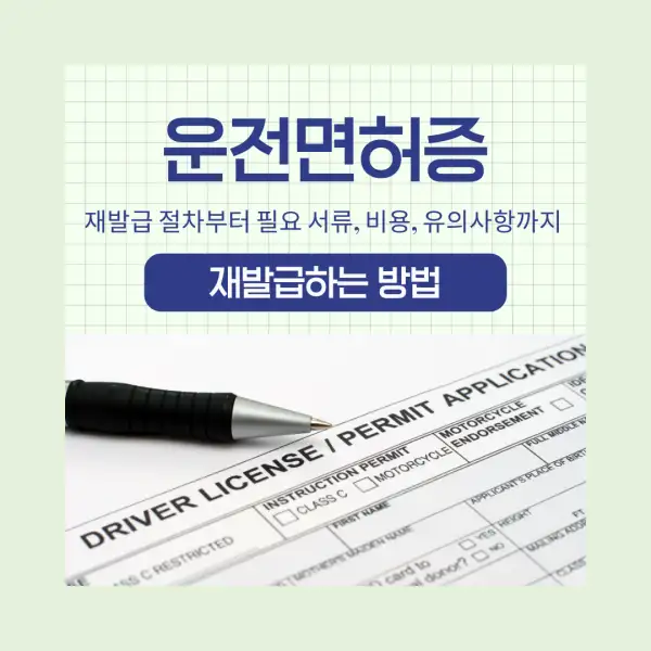 운전면허증 재발급