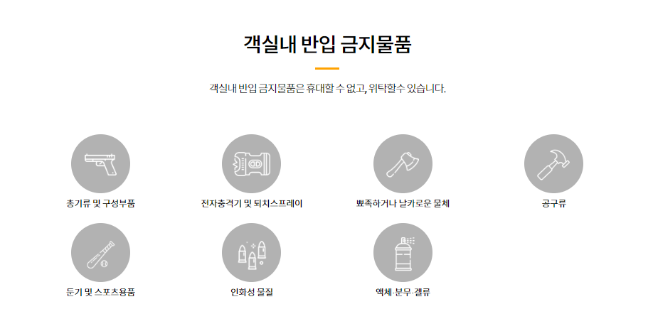 항공365-객실내반임금지물품