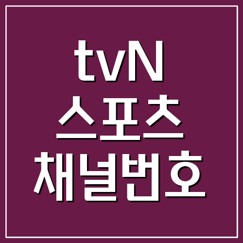  tvN SPORTS 스포츠 채널번호