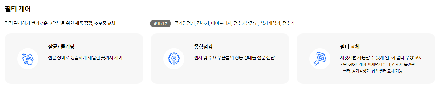 삼성 케어플러스 필터케어