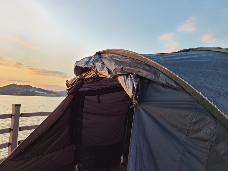 스노우 라인 새턴 쉘터 우리의 첫 텐트! 13