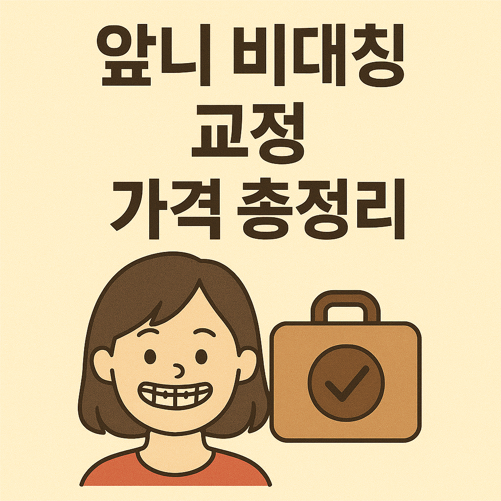 앞니 비대칭 교정 원인