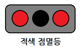 적색 점멸 신호등