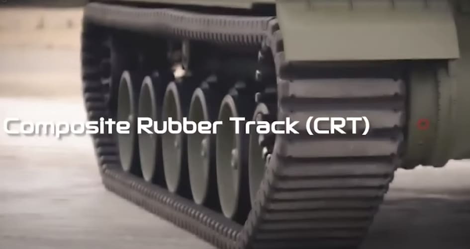 &#39;K9A2&#39; 자주포에 캐나다 CRT 복합고무궤도 장착...영국에 수출 노린다 VIDEO: The successful integration of Composite Rubber Track onto K9A2