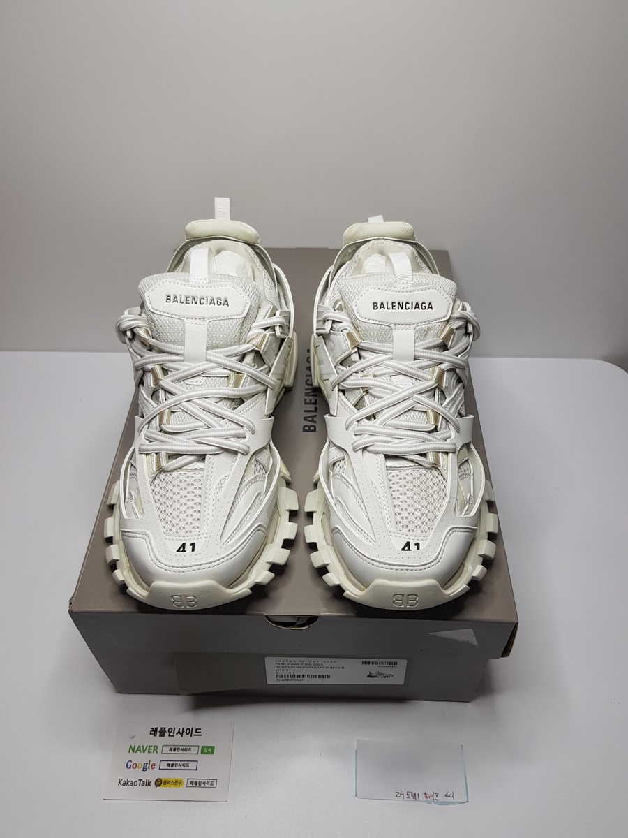  [BALENCIAGA] 19FW 발렌시아가 트랙 트레이너 트리플 화이트 남녀공용 (ZH공장) 실사!