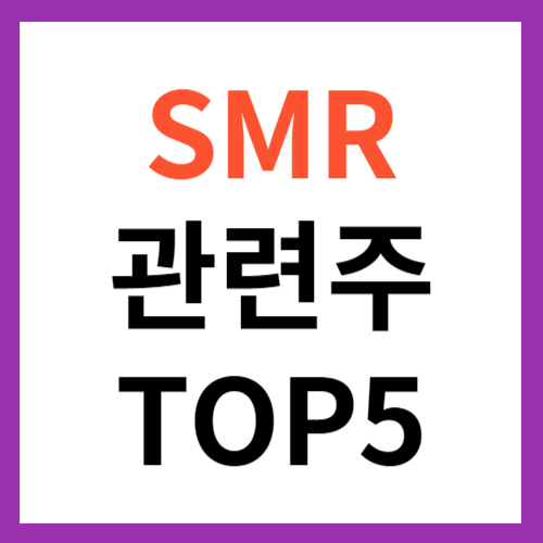 SMR 관련주 TOP 5 대장주 소형 원전