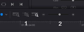 타임라인 확대 축소 버튼