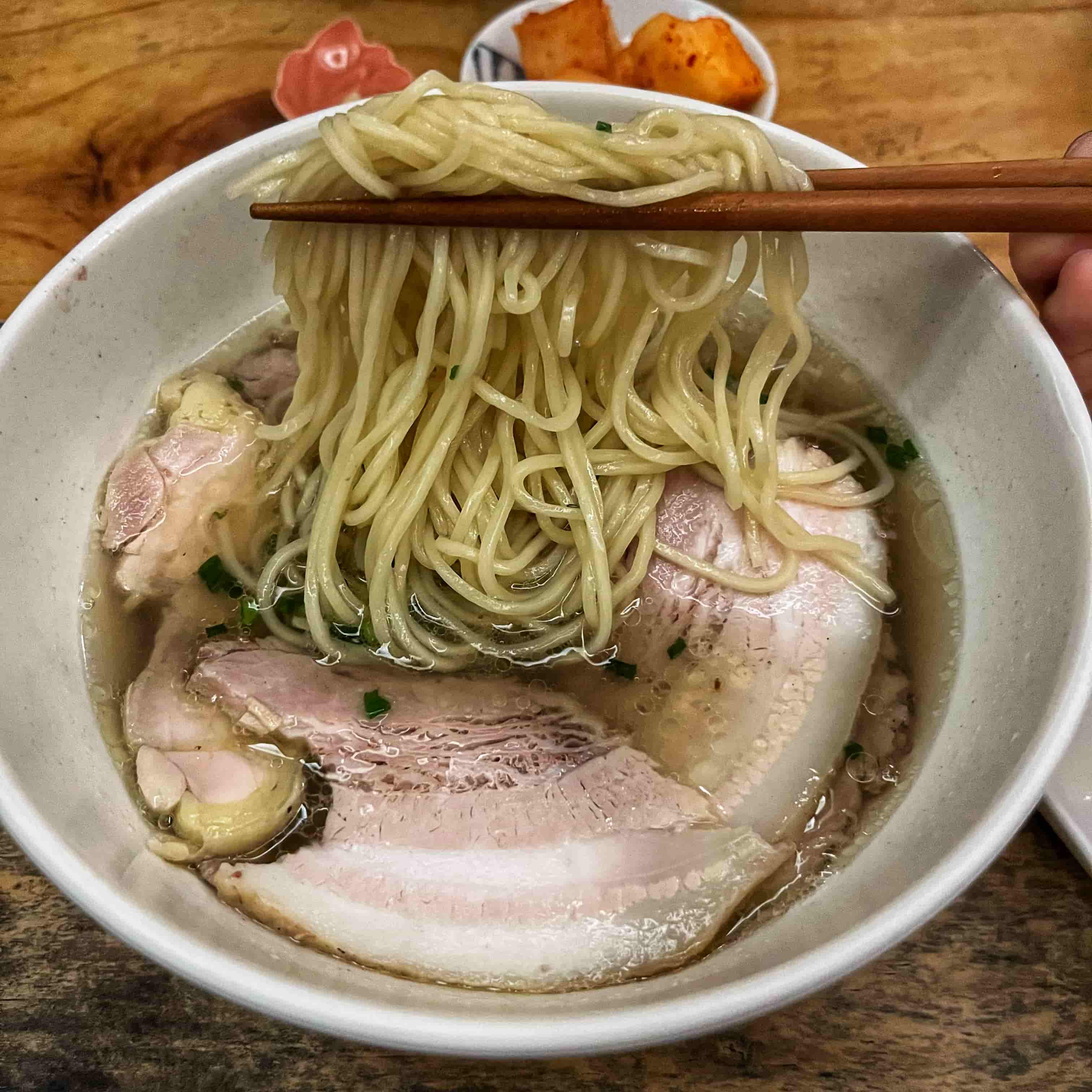 합정 맛집 담택 시오라멘 면발 사진