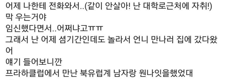 유럽여행가서 북유럽계 남자랑 원ㄴ잇하고 임신한 여시 ㄷㄷ 2