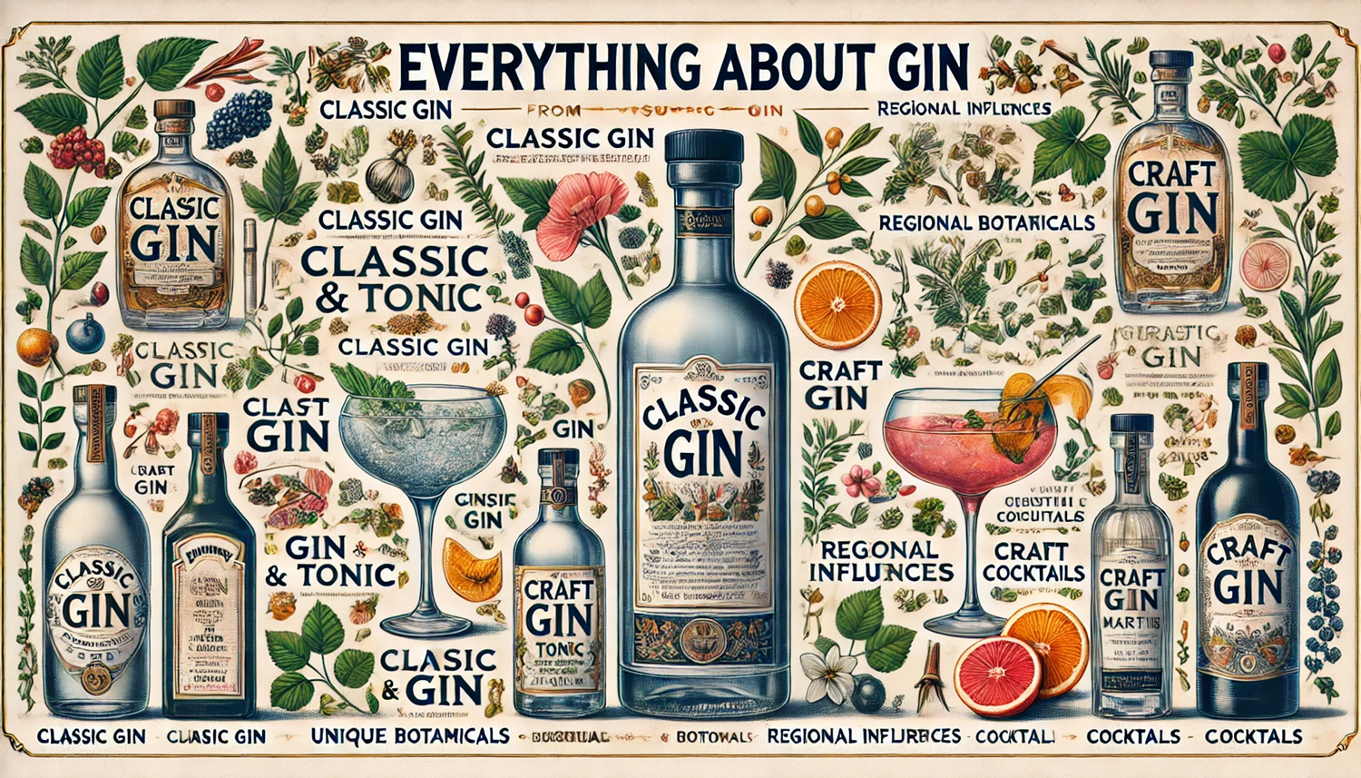 진(Gin)의 모든 것! 클래식 진부터 크래프트 진까지 총정리
