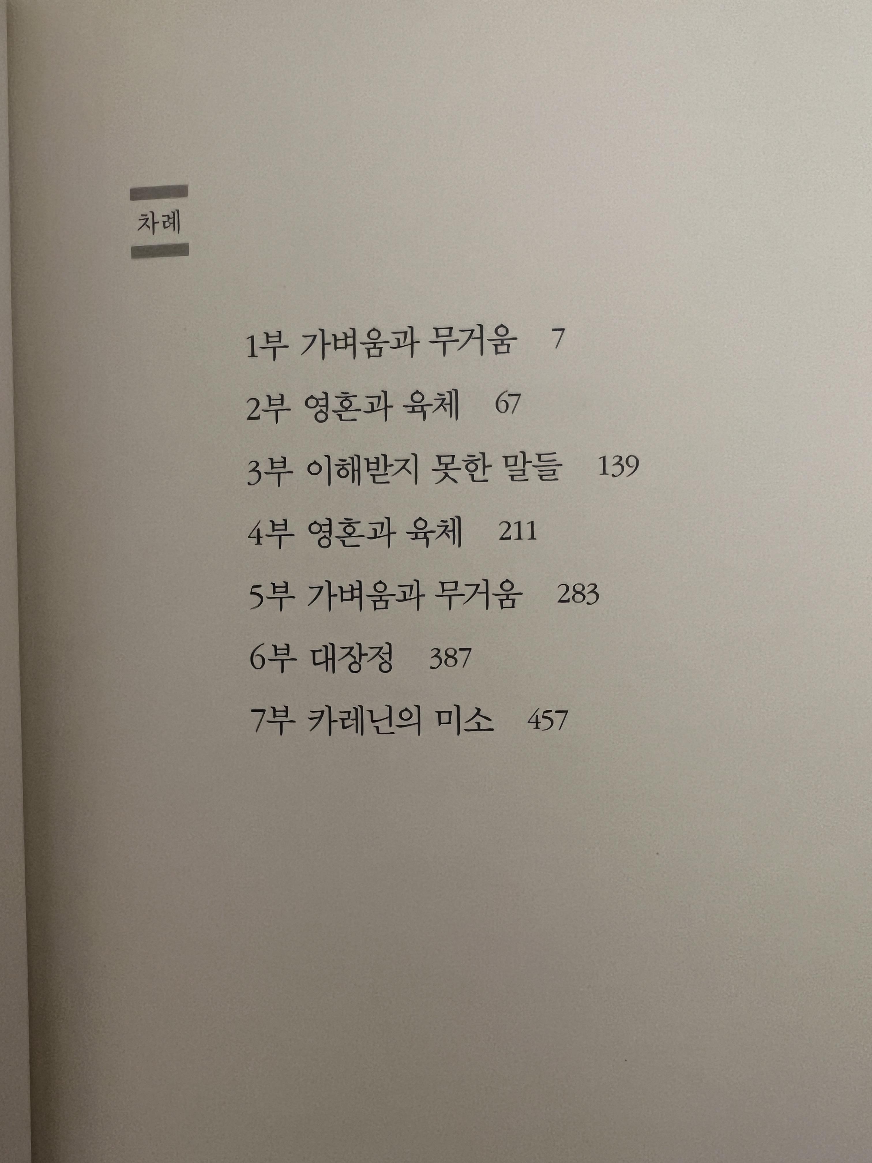 책의 목차내용이다