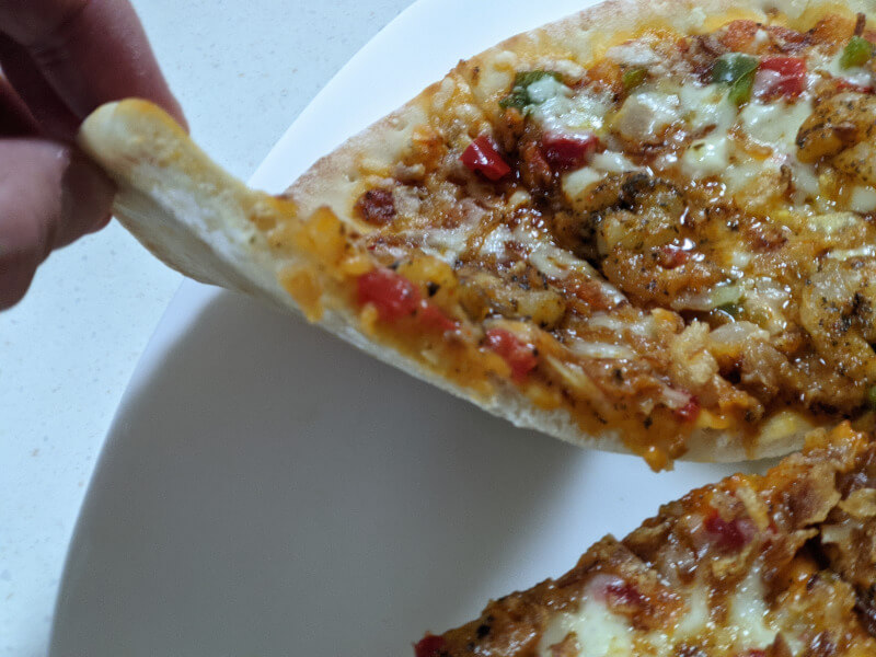 피자 단면 사진