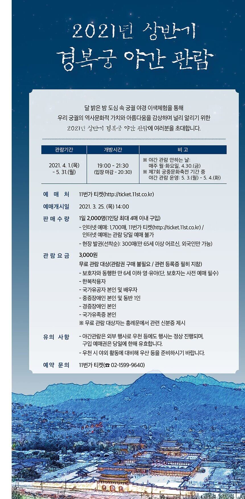 관람안내표