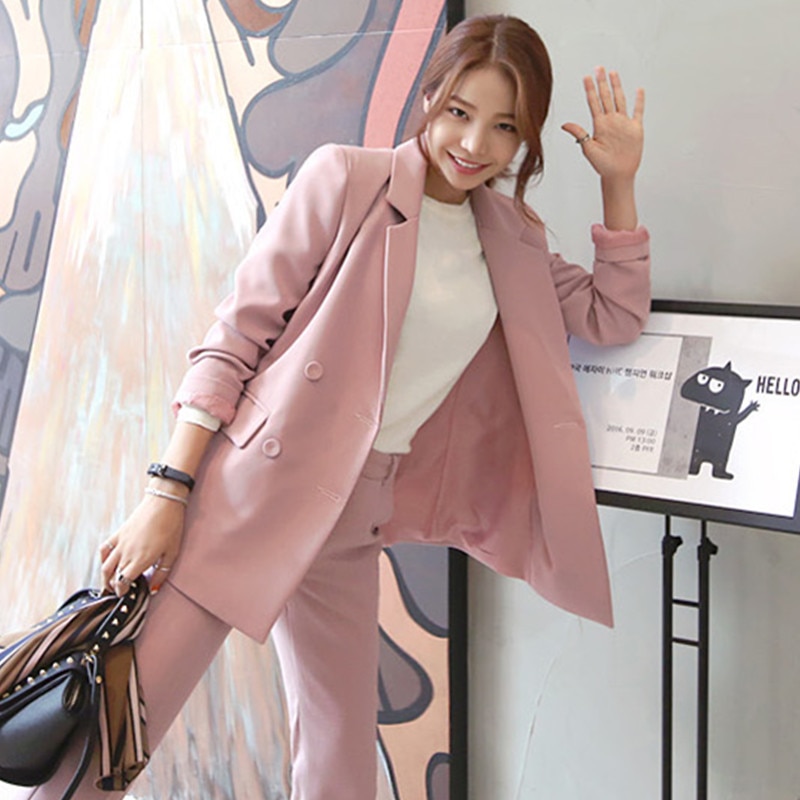 여성 핑크수트 핑크정장세트