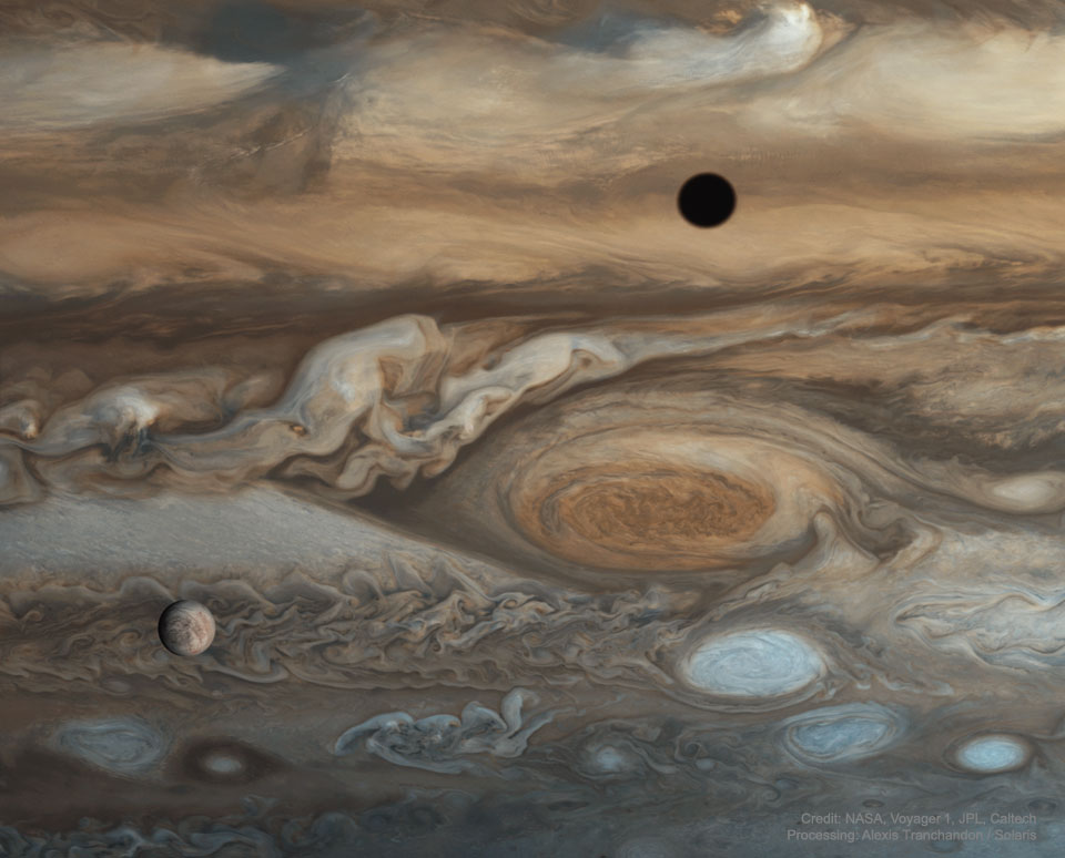  [NASA/APOD/오늘의 천체사진] Europa and Jupiter from Voyager 1