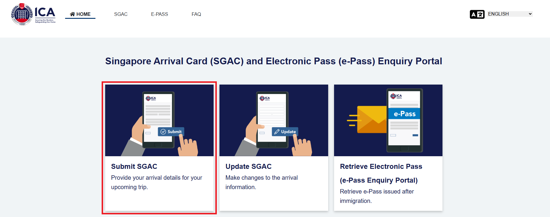 SG ARRIVAL CARD