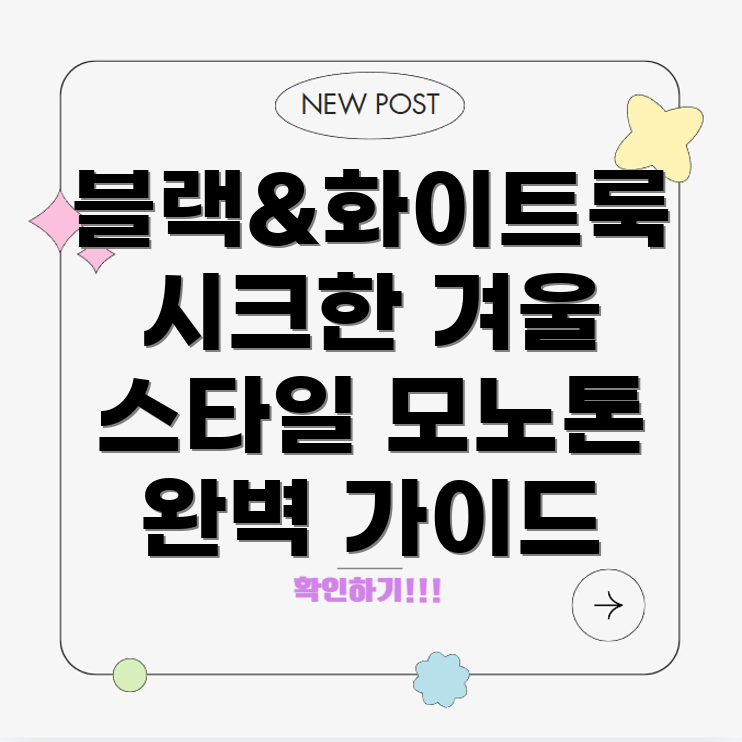 블랙 앤 화이트