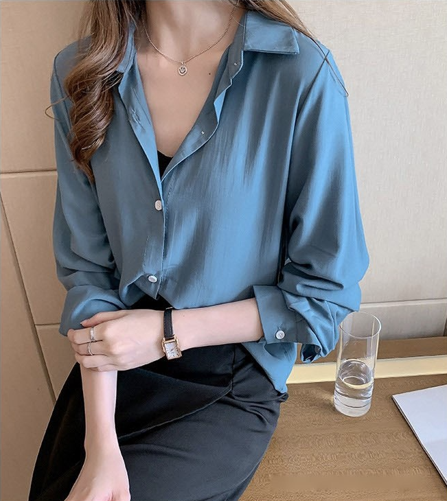  포플러앤씨 마블 블라우스