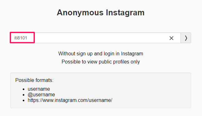 Anonymous 인스타그램 사이트