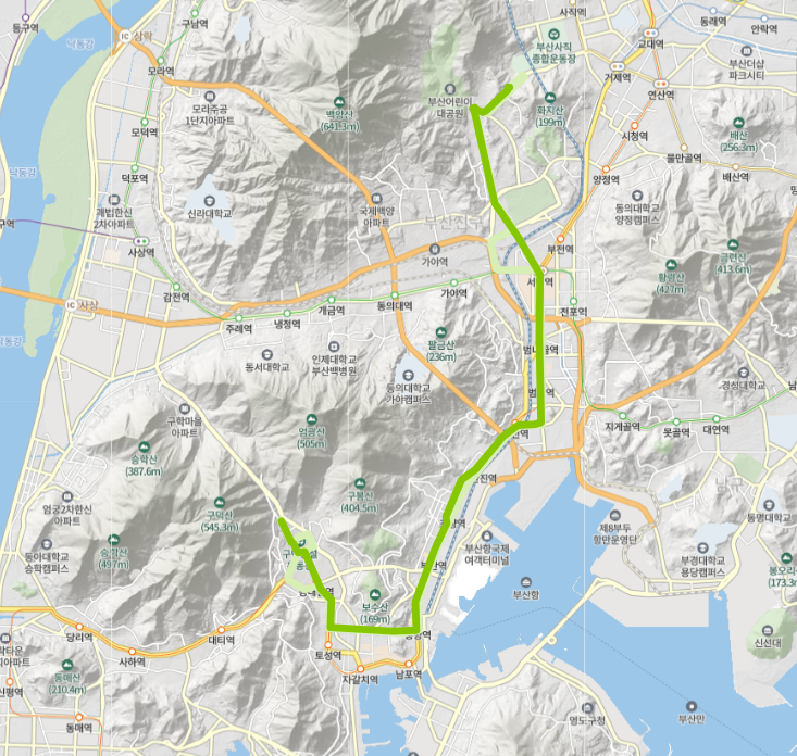  부산 81번버스 노선, 시간표 ::  어린이대공원, 부암역, 서면역, 부산진시장, 동아대, 동대신역