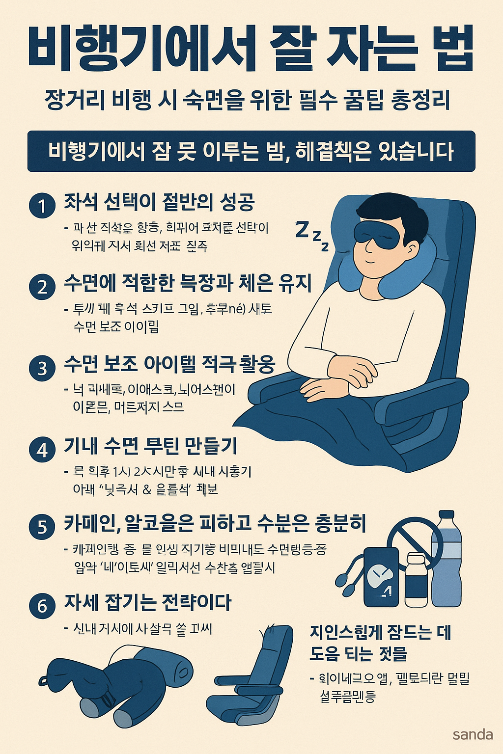 비행기에서 잘 자는 법